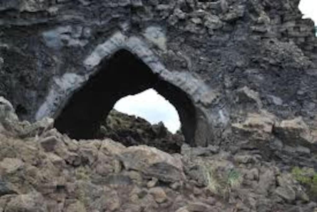 Cabin In The Lava. Near Husavik Skogar  Exteriör bild